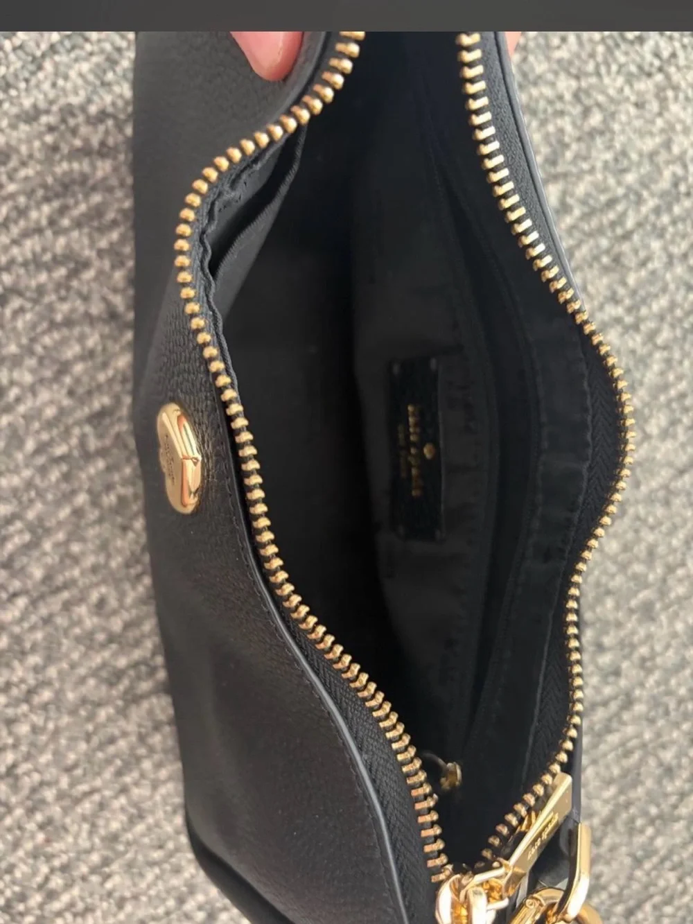 kate spade compact pebbled